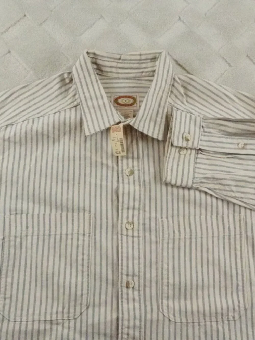 Vintage Banana Republic Button Up Shirt Mens Extra Large Striped Made In USA